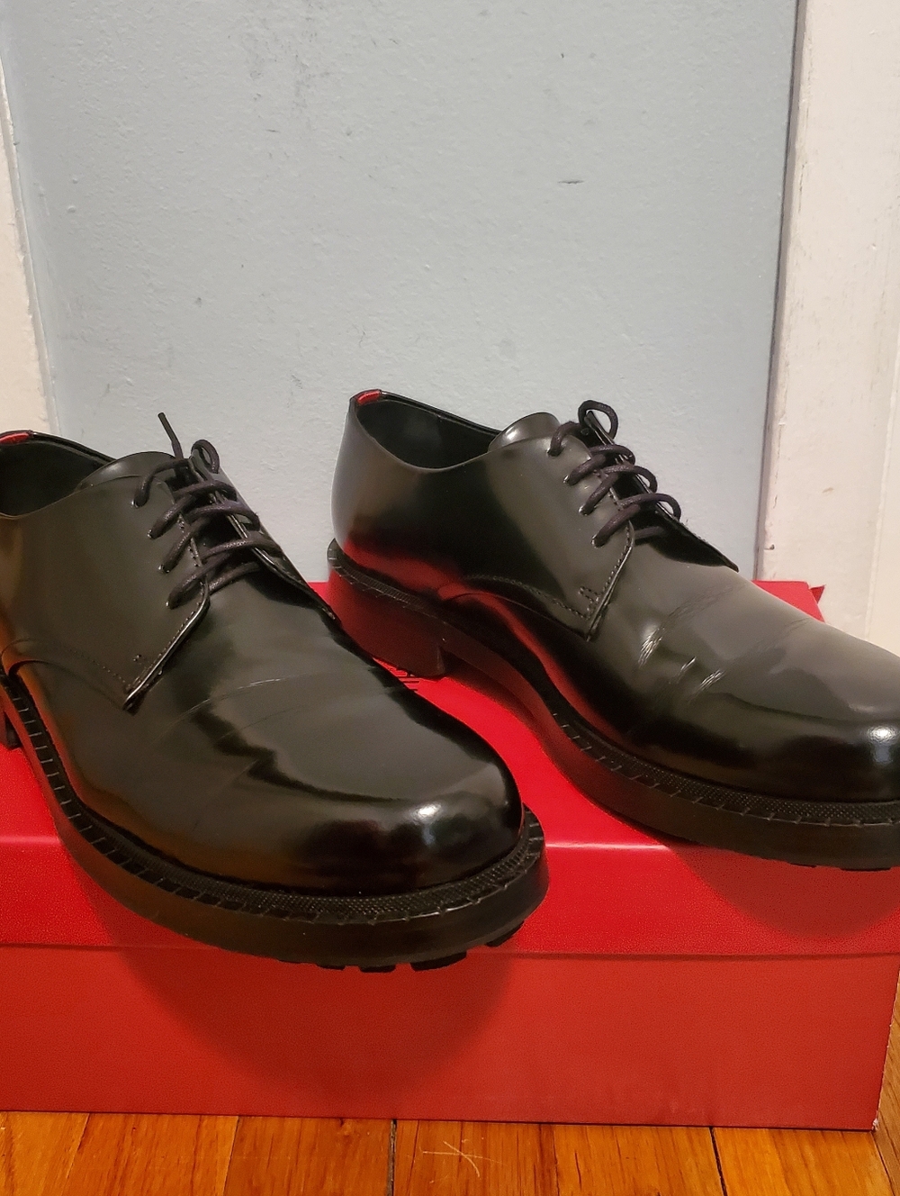 Hugo Boss Men’s Derby Lug Shoes - Picture 7 of 16